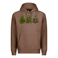 Chestnut christmas trees Premium Hoodie - LillyAllenDesigns