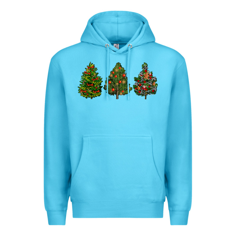 Christmas Trees Premium Hoodie by LillyAllenDesigns | Teevron