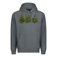 Rock christmas trees Premium Hoodie - LillyAllenDesigns