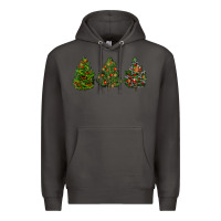 Smoke christmas trees Premium Hoodie - LillyAllenDesigns