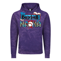Cloud Purple baseball nana with leopard Vintage Hoodie - Zillion Design Studio