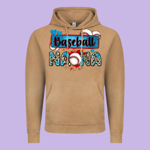 Baseball Nana With Leopard Vintage Hoodie Designed By Zillion Design Studio