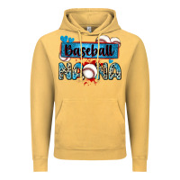 Vintage Mustard baseball nana with leopard Vintage Hoodie - Zillion Design Studio