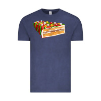 Vintage Denim red christmas cake fa element 1 Vintage Tee - FaDigitalArtStudio