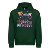 Forest Green mommy of the birthday princess Urban Hoodie - NancyCooperArtShop