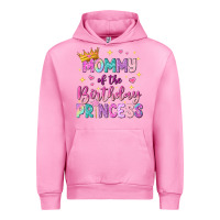 Fuchsia Pink mommy of the birthday princess Urban Hoodie - NancyCooperArtShop