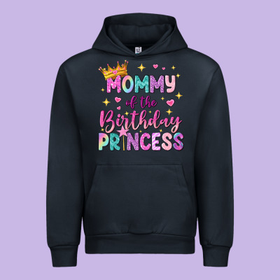 Mommy Of The Birthday Princess Urban Hoodie Designed By Nancycooperartshop