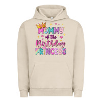 Pigment French Oak mommy of the birthday princess Urban Hoodie - NancyCooperArtShop