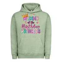 Pigment Oil Green mommy of the birthday princess Urban Hoodie - NancyCooperArtShop