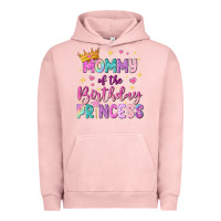 Pigment Salmon mommy of the birthday princess Urban Hoodie - NancyCooperArtShop
