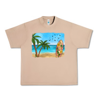 Burro beach background Urban Heavy Tee - HRA Design Shop
