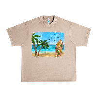 French Oak beach background Urban Heavy Tee - HRA Design Shop