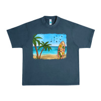 Midnight Navy beach background Urban Heavy Tee - HRA Design Shop