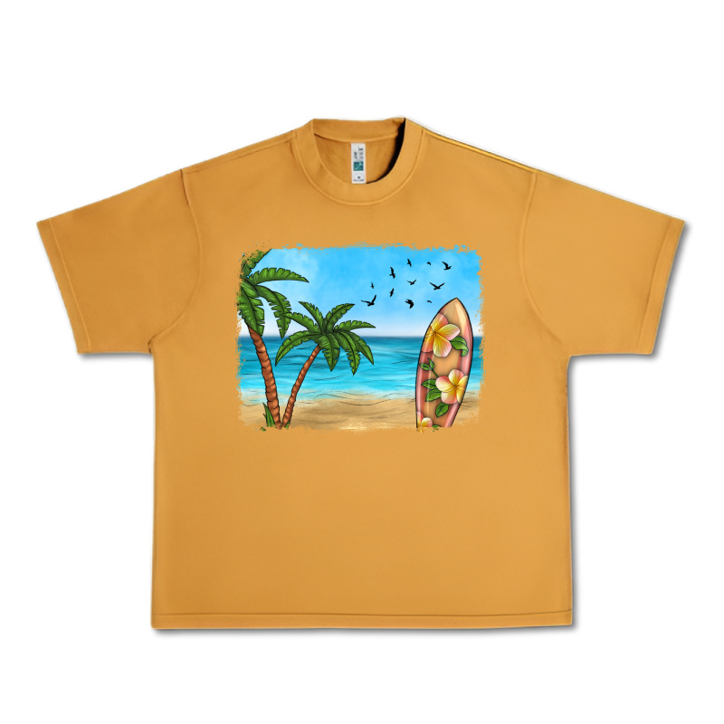 Beach Background Urban Heavy Tee by HRA Design Shop | Teevron