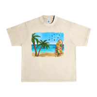 Sandshell beach background Urban Heavy Tee - HRA Design Shop