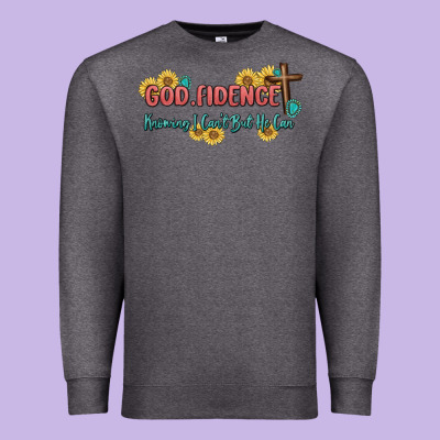 God Fidence Premium Sweatshirt Designed By Maliassmallbusiness