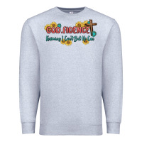 Heather Grey god fidence Premium Sweatshirt - MaliasSmallBusiness