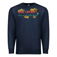 Navy god fidence Premium Sweatshirt - MaliasSmallBusiness