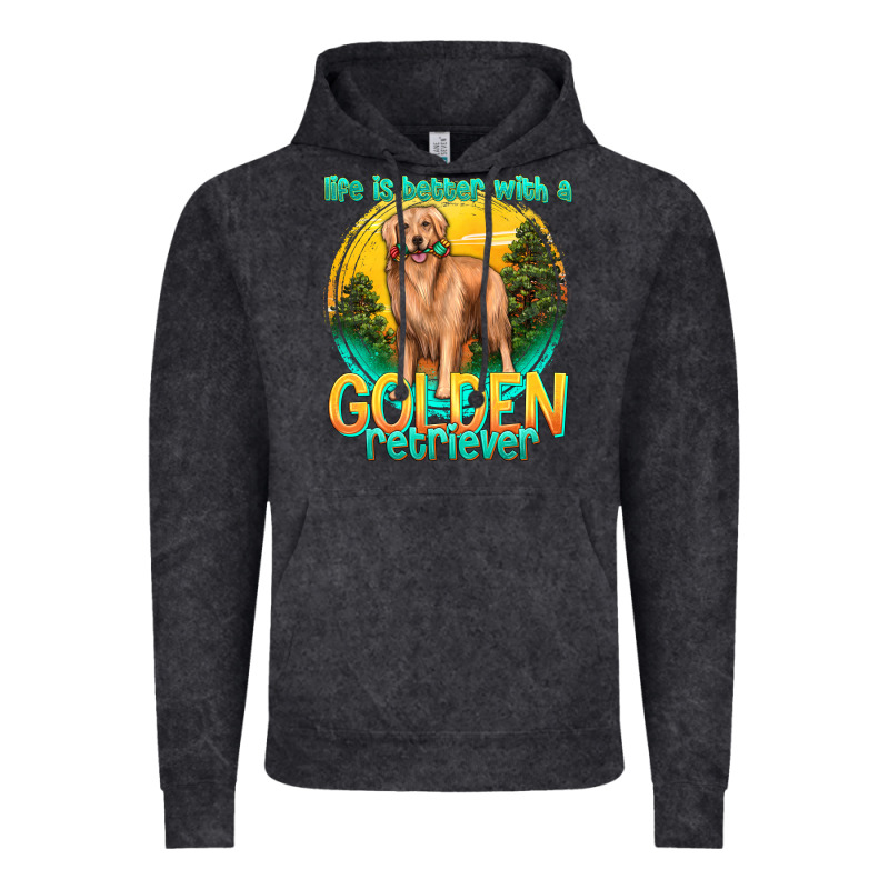 Life Is Better With A Golden Retriever Vintage Hoodie by texasbilliewilder | Teevron