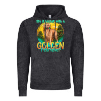 Vintage Black life is better with a golden retriever Vintage Hoodie - texasbilliewilder
