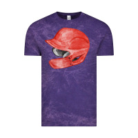 Cloud Purple red baseball batting helmet fa element Vintage Tee - FaDigitalArtStudio