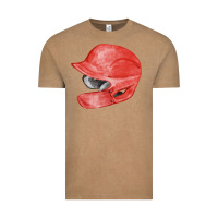 Vintage Coffee red baseball batting helmet fa element Vintage Tee - FaDigitalArtStudio