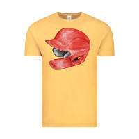 Vintage Mustard red baseball batting helmet fa element Vintage Tee - FaDigitalArtStudio