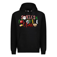 Black Santa's Favorite Class Christmas Premium Hoodie - LillyAllenDesigns