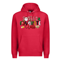 Cardinal Santa's Favorite Class Christmas Premium Hoodie - LillyAllenDesigns