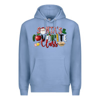 Colony Blue Santa's Favorite Class Christmas Premium Hoodie - LillyAllenDesigns