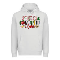 Dove Grey Santa's Favorite Class Christmas Premium Hoodie - LillyAllenDesigns