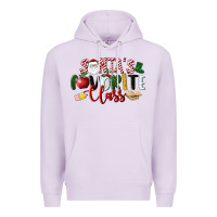 Lilac Santa's Favorite Class Christmas Premium Hoodie - LillyAllenDesigns