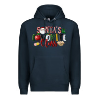 Navy Santa's Favorite Class Christmas Premium Hoodie - LillyAllenDesigns