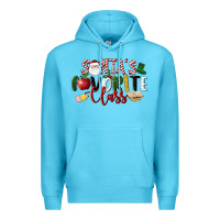 Ocean Blue Santa's Favorite Class Christmas Premium Hoodie - LillyAllenDesigns