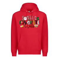 Red Santa's Favorite Class Christmas Premium Hoodie - LillyAllenDesigns
