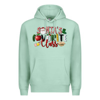 Seafoam Santa's Favorite Class Christmas Premium Hoodie - LillyAllenDesigns