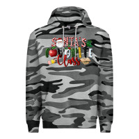 Slate Camo Santa's Favorite Class Christmas Premium Hoodie - LillyAllenDesigns