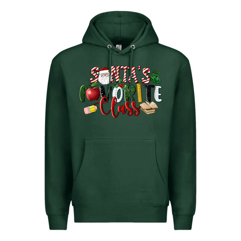 Santa's Favorite Class Christmas Premium Hoodie by LillyAllenDesigns | Teevron