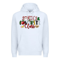 White Santa's Favorite Class Christmas Premium Hoodie - LillyAllenDesigns
