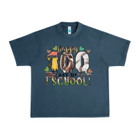 Midnight Navy happy 100 day of school american football baseball Urban Heavy Tee - RacoonDesign