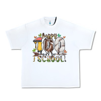 White happy 100 day of school american football baseball Urban Heavy Tee - RacoonDesign