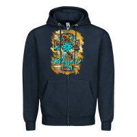 Navy western cross blessed lily butterfly Zipper Hoodie - BarkalooDesign