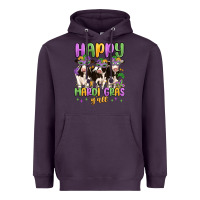 Plum happy mardi gras y'all Heavyweight Hoodie - MaliasSmallBusiness