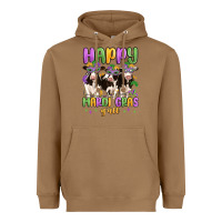 Toasted Coconut happy mardi gras y'all Heavyweight Hoodie - MaliasSmallBusiness