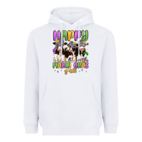 White happy mardi gras y'all Heavyweight Hoodie - MaliasSmallBusiness