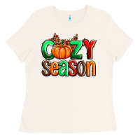 Bone cozy season with fall colors palette and pumpkin Ladies Tee - AdoDesignShop
