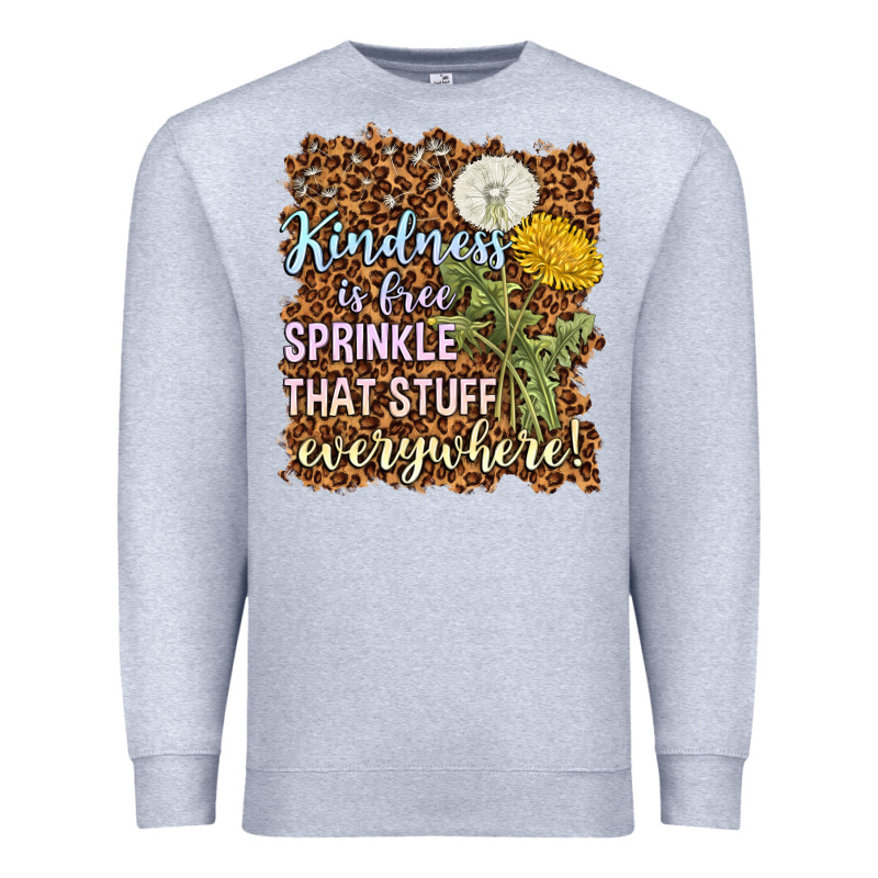 Kindness Is Free Sprinkle Premium Sweatshirt by NancyCooperArtShop | Teevron