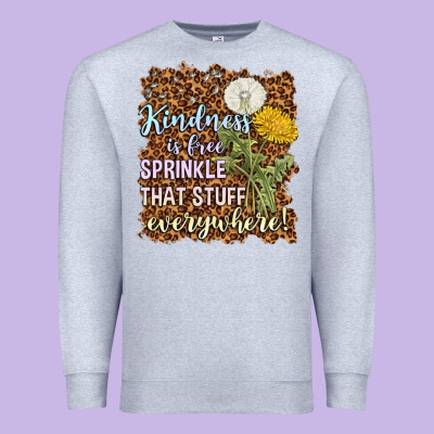 Kindness Is Free Sprinkle Premium Sweatshirt Designed By Nancycooperartshop