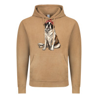 Vintage Camel st bernard with bandanna Vintage Hoodie - texasbilliewilder