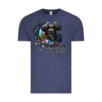 Vintage Denim autism awareness Vintage Tee - SublimationCraftShop
